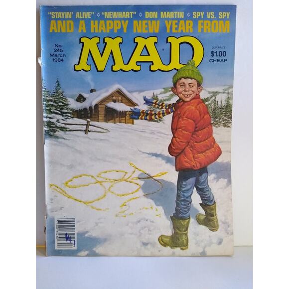 MAD #245 Comic Book March 1984 Staying Alive Movie Satire Newhart TV Show - Picture 1 of 5